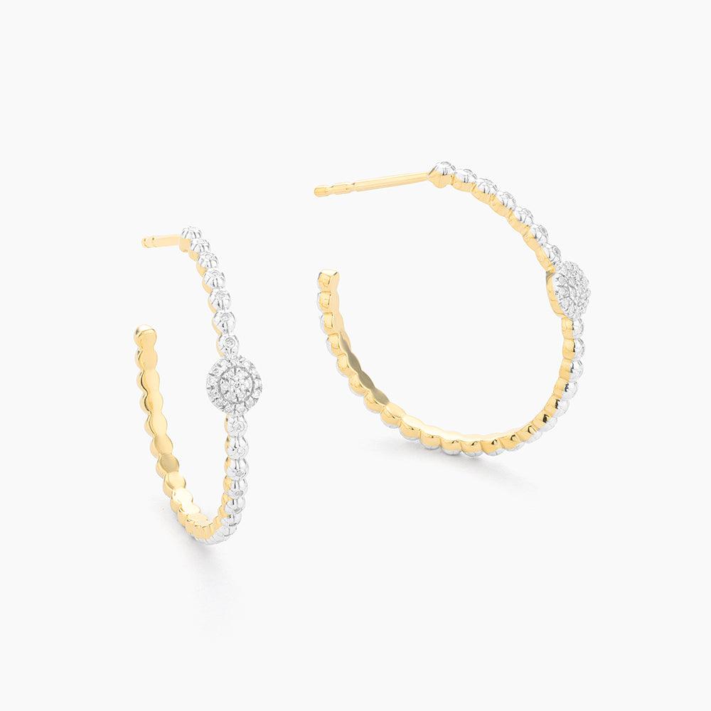 Disc Hoop Earrings