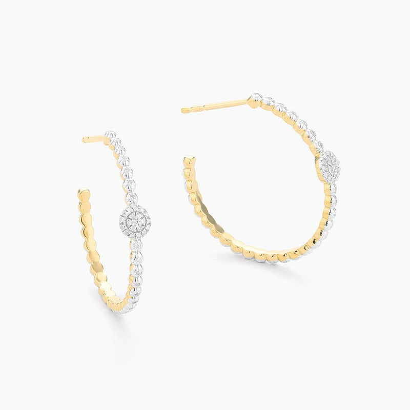 Disc Hoop Earrings