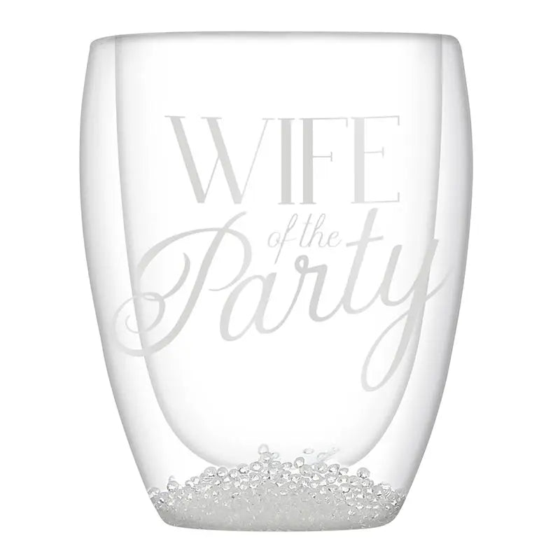 Wife of the Party Double-Wall Stemless Glass