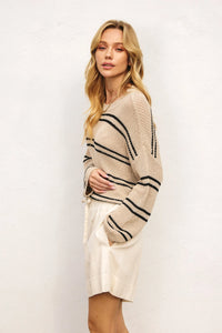 Striped Knit Sweater