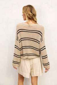 Striped Knit Sweater