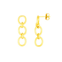 Gemma Chain Earrings Gold