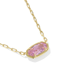 Elisa Luxe Gold Short Pendant Necklace