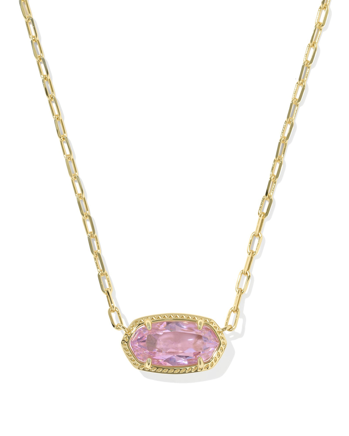 Elisa Luxe Gold Short Pendant Necklace