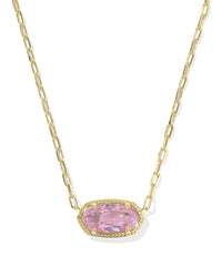 Elisa Luxe Gold Short Pendant Necklace