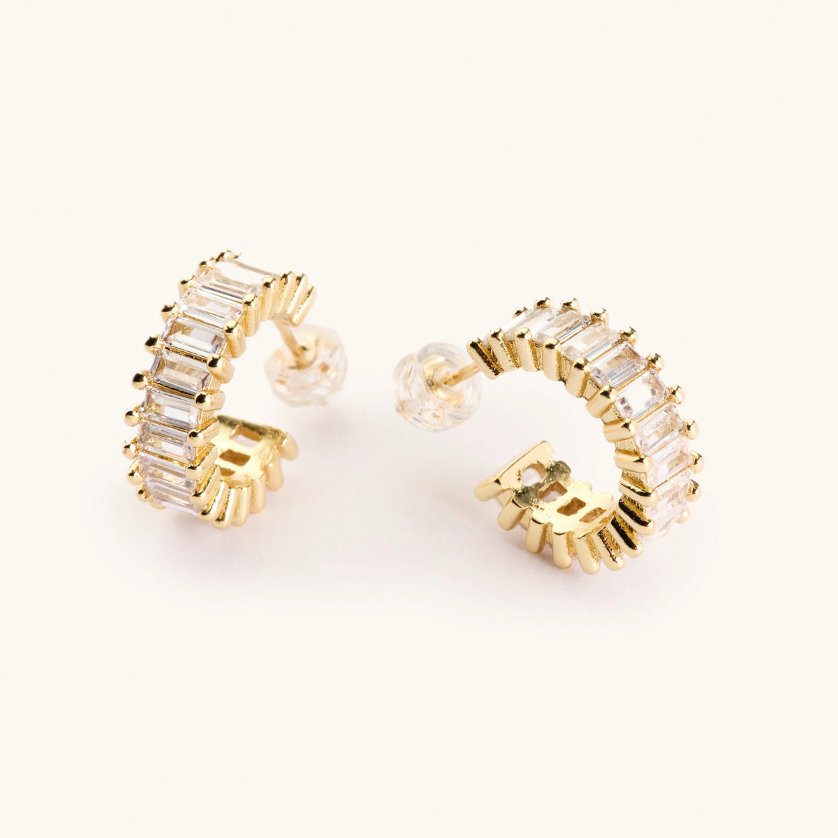 Esther Diamond Large Huggie Earrings