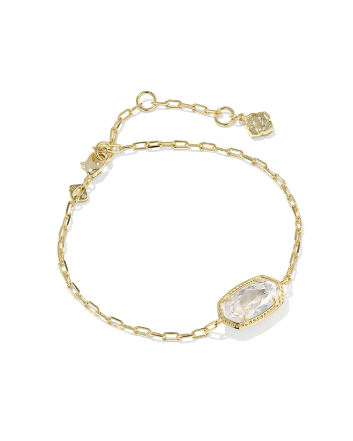 Elaine Luxe Chain Bracelet White