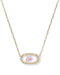 Elisa Pave Short Pendant Necklace