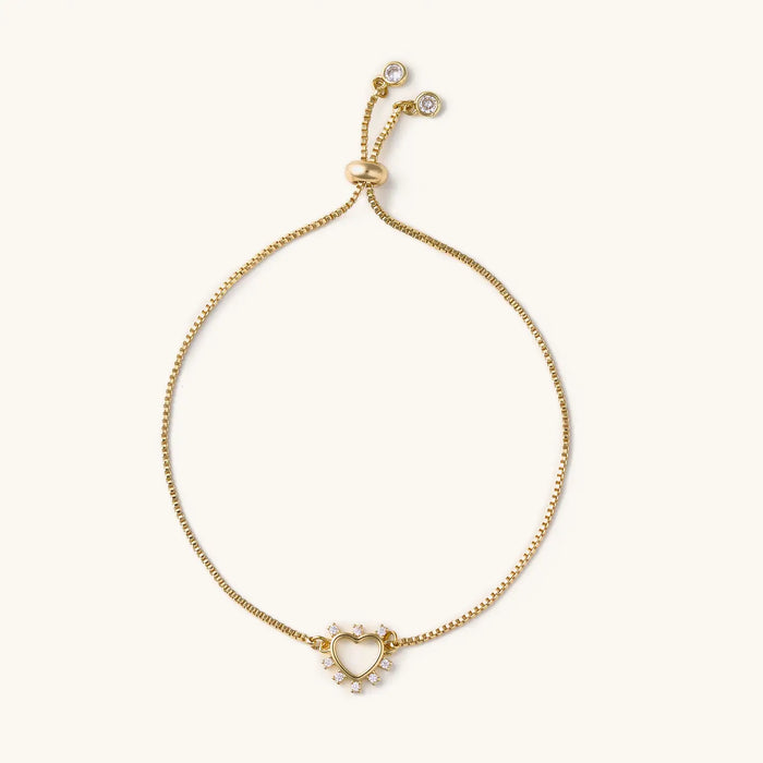 Elizabeth Crystal Heart Slider