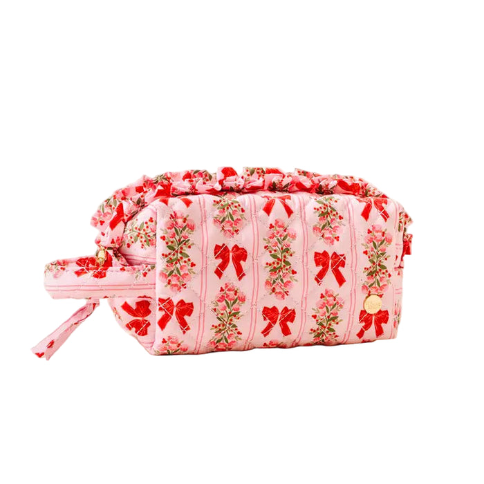 Essentials Quilted Cosmetic Pouch Oh So Merry