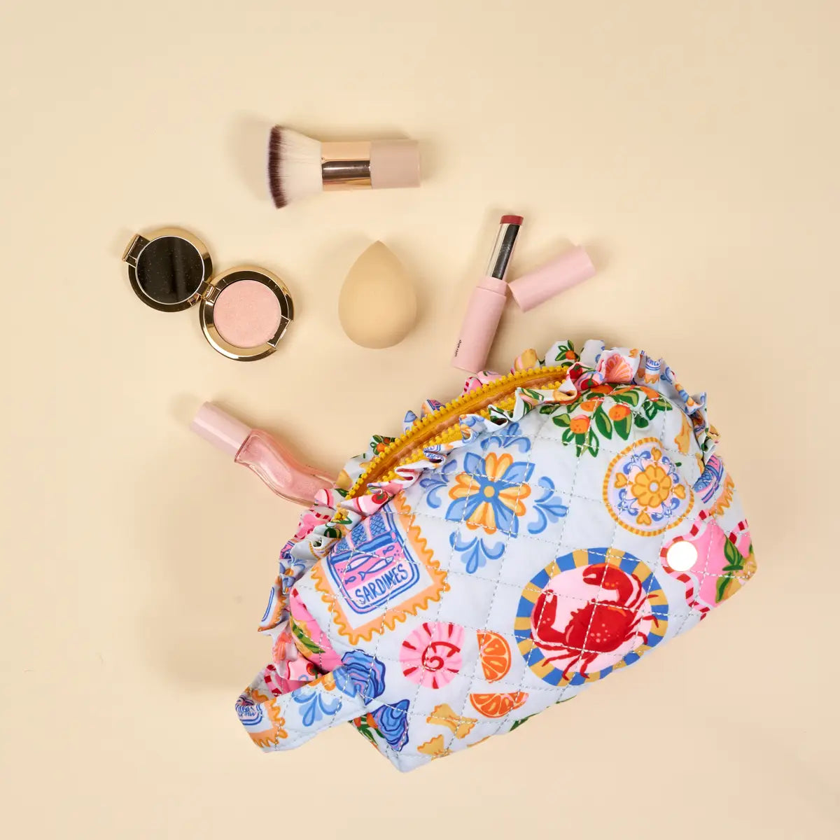 Ciao Bella Essentials Quilted Cosmetic Pouch