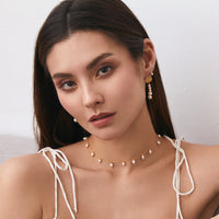 Marleigh Pearl Necklace Gold