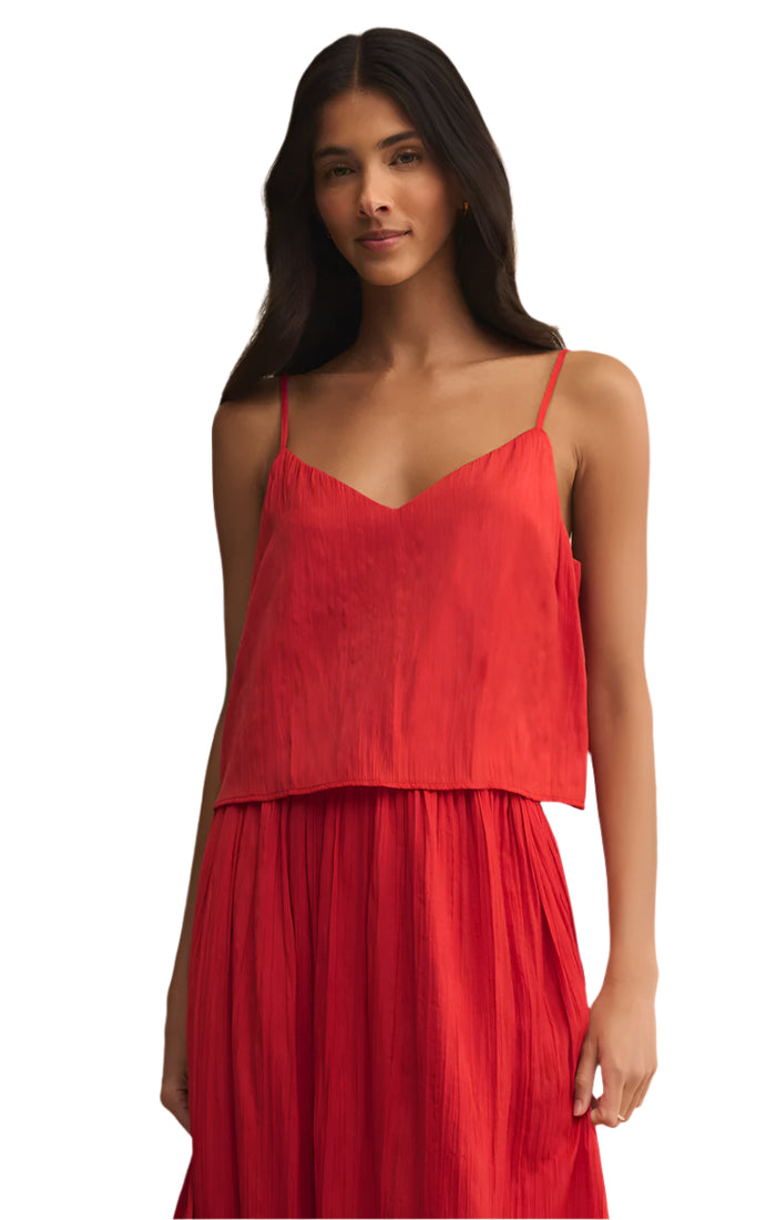Fiore Crinkle Satin Tank