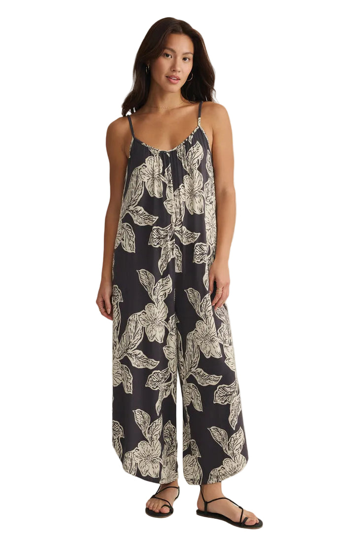 Flared Asha Floral Jumpsuit