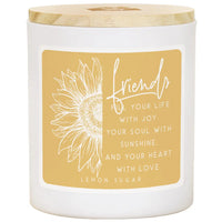 Friends Fill Life Candle