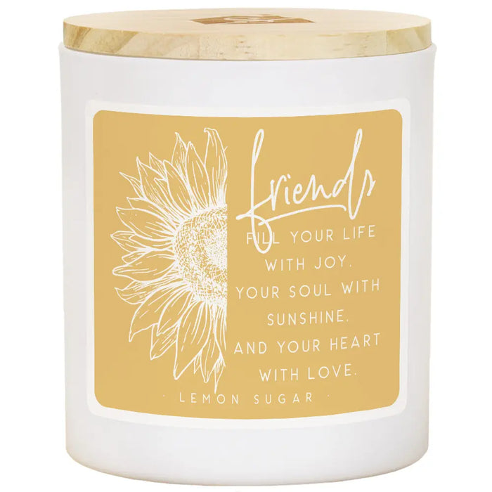 Friends Fill Life Candle