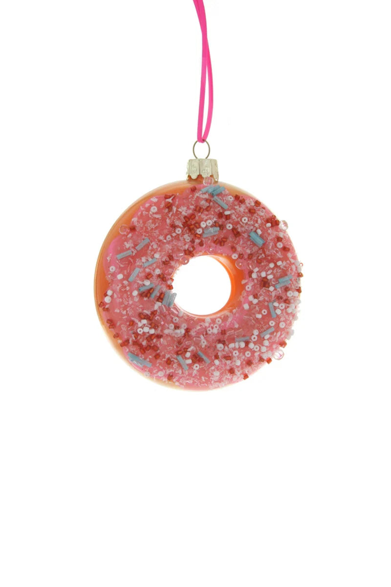 Frosted Donut W. Sprinkles Ornament