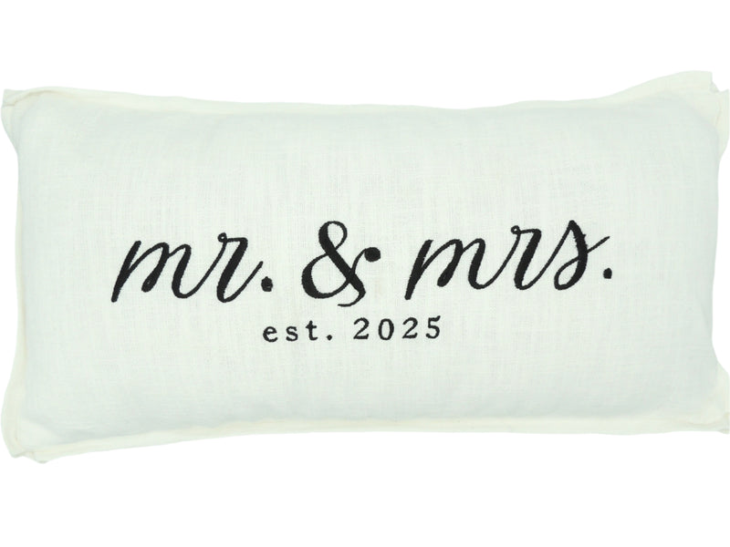 Lumbar Mr. Mrs. 2025 Pillow