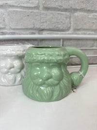 Green Santa Face Mug