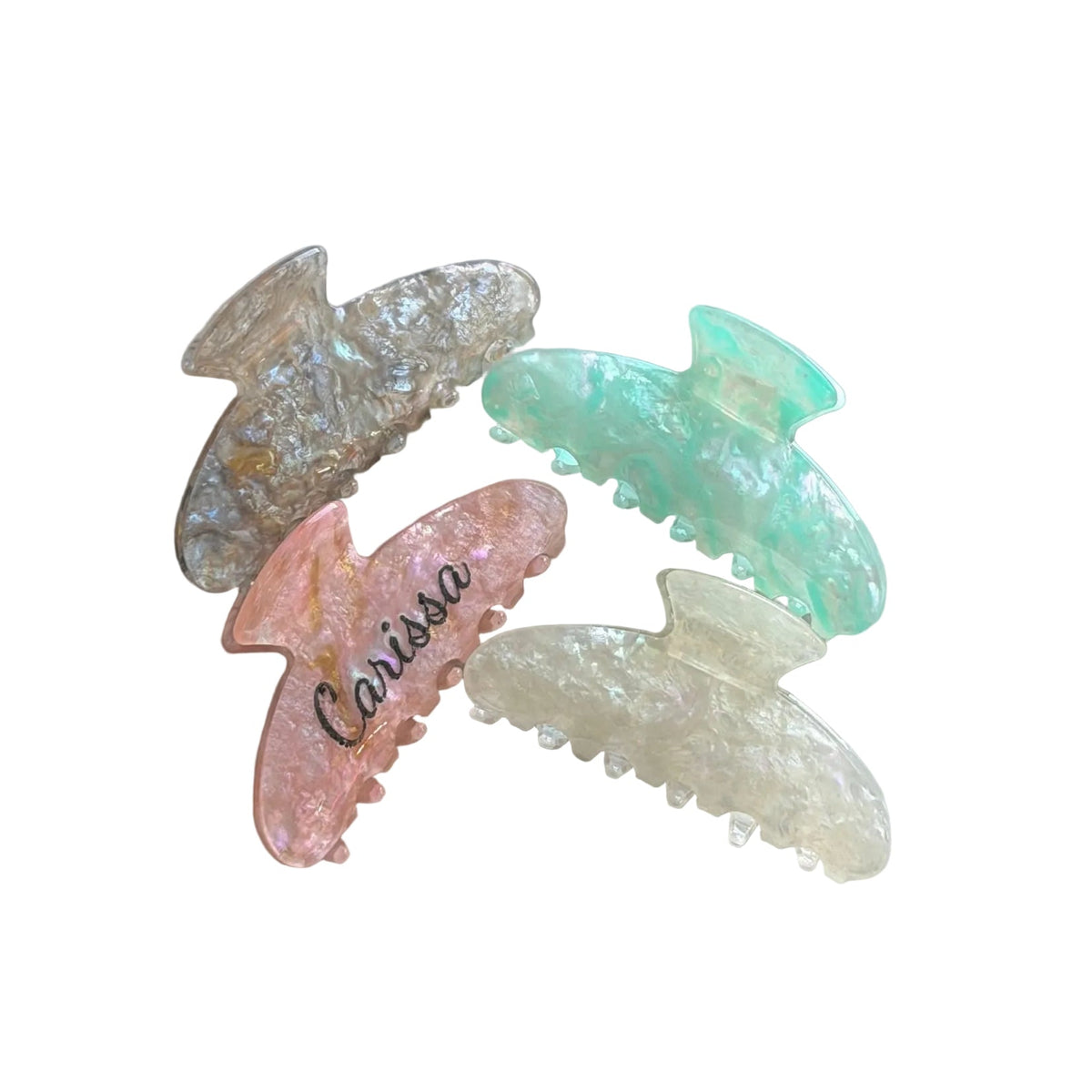 CUSTOM Engraved Claw Clips