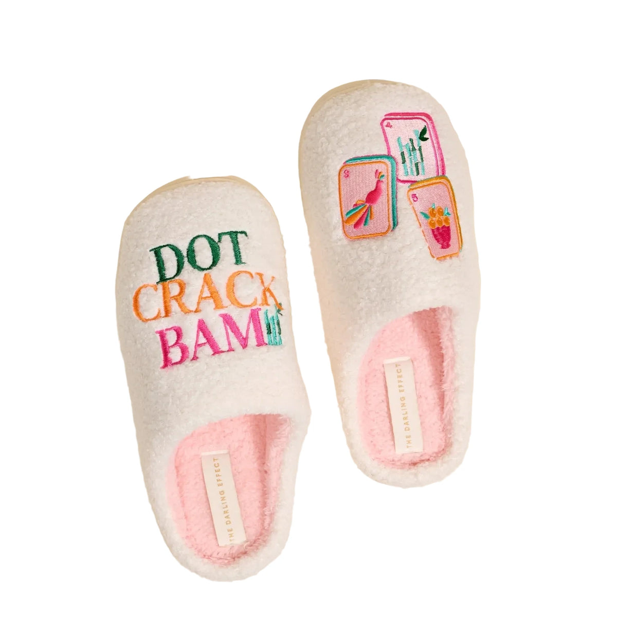 Fuzzy Slippers Dot Crack