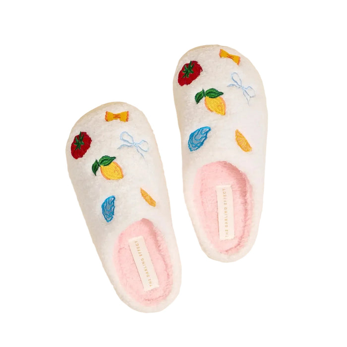 Fuzzy Slippers Italian Summer