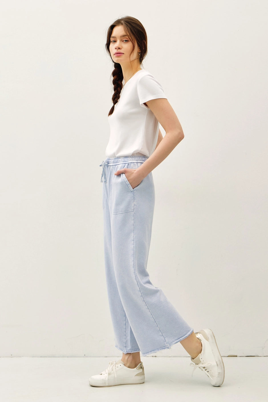 Garment Dye Cotton Fleece Joggers