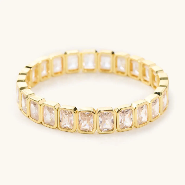 Georgina Oval Crystal Elastic Bracelet