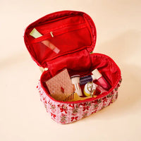 Glam & Go Quilted Cosmetic Bag Oh So Merry