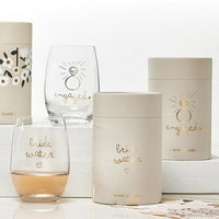 Wedding Glass Engaged