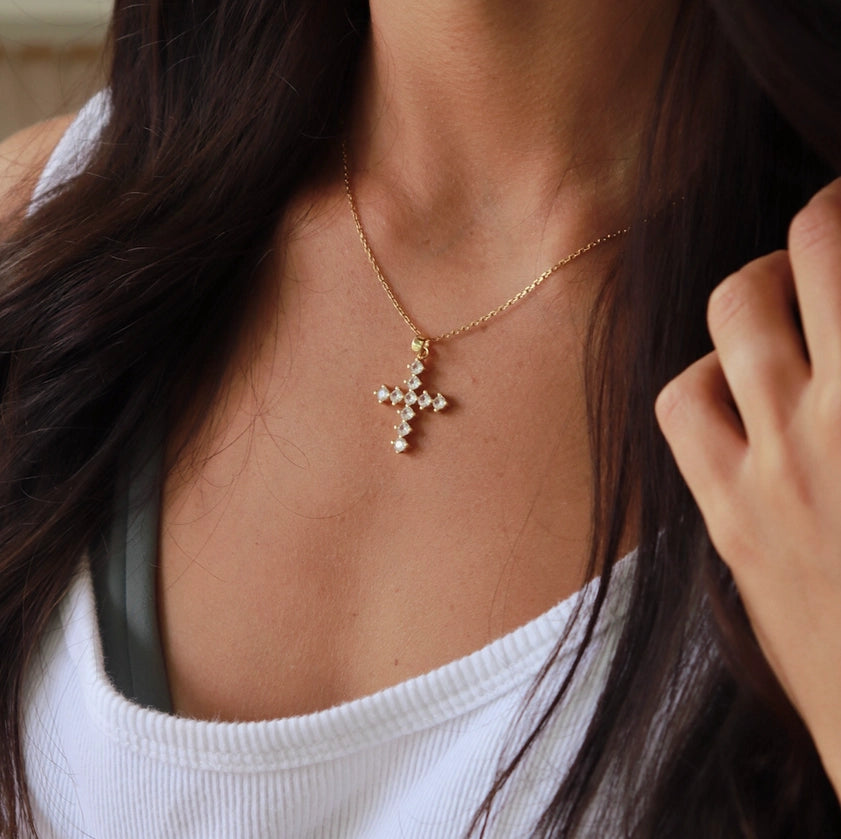 Grace Diamond Cross Necklace