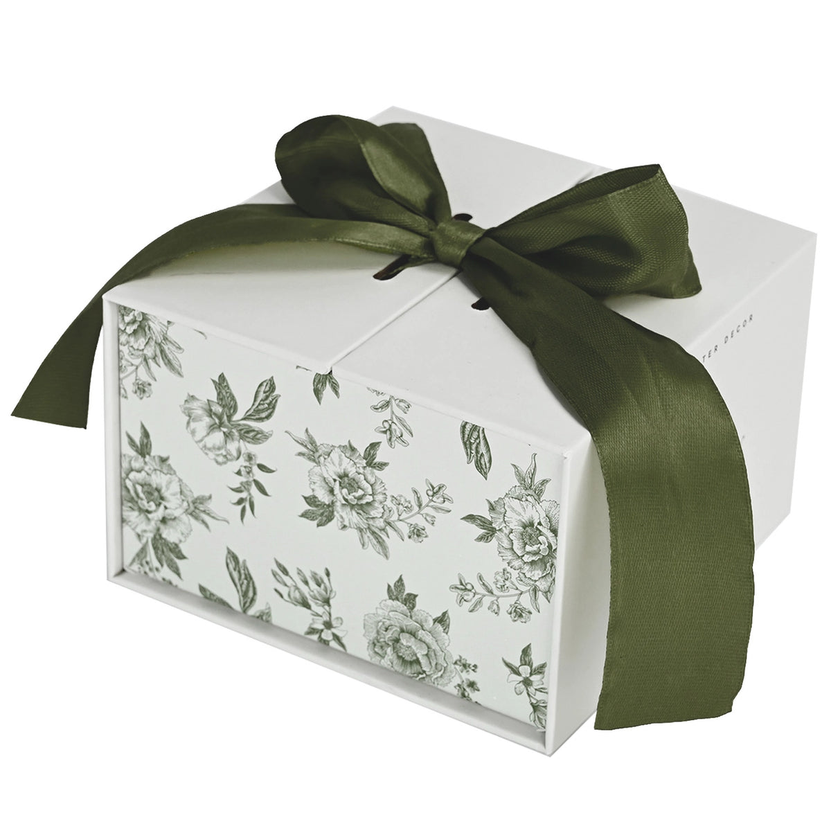 Green Delft Trinket Dish With Lid