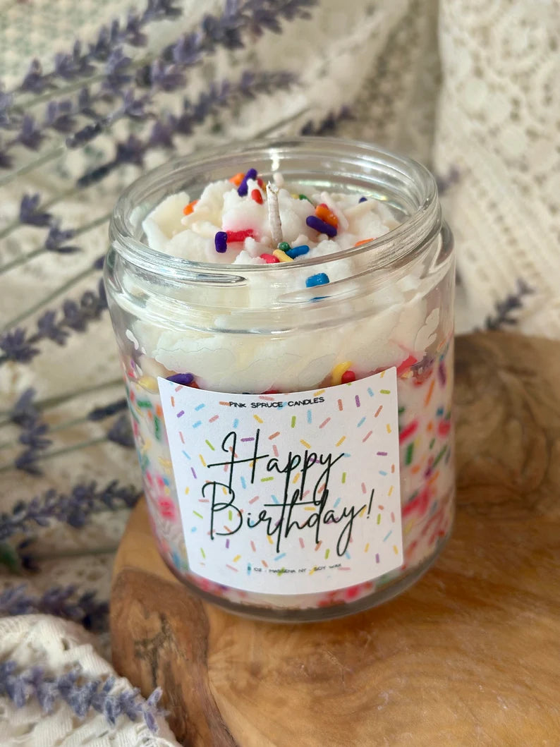 Handpoured Sprinkle Birthday Candle