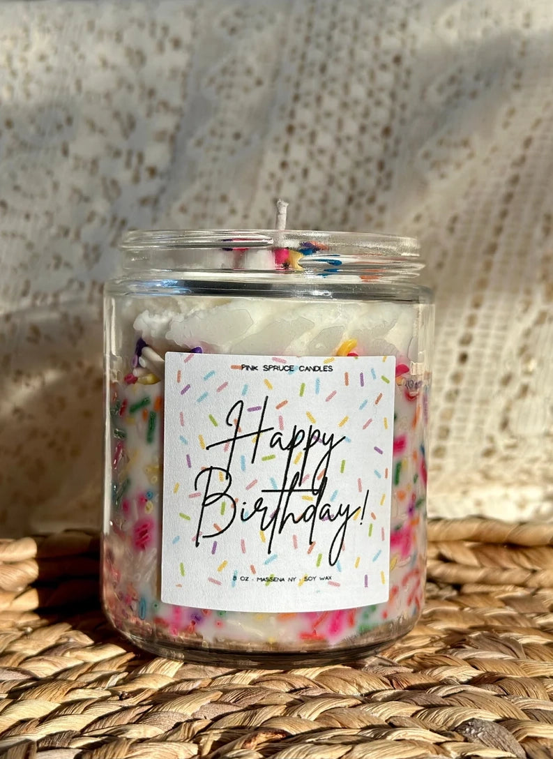 Handpoured Sprinkle Birthday Candle