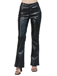 High Waisted Faux Leather Pant