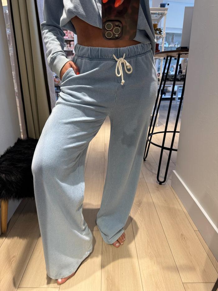 Hunter Knit Denim Pant Ocean Air Indigo