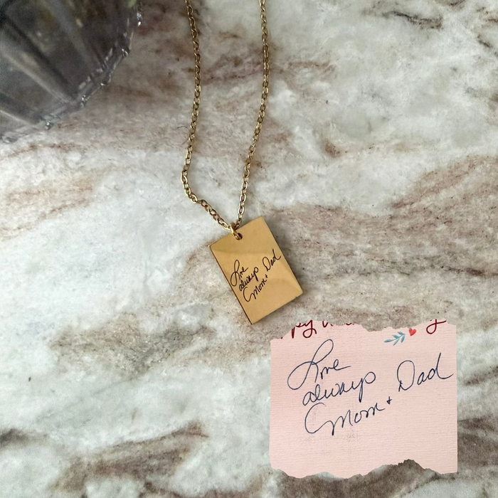 CUSTOM Engraved Pendant Necklace