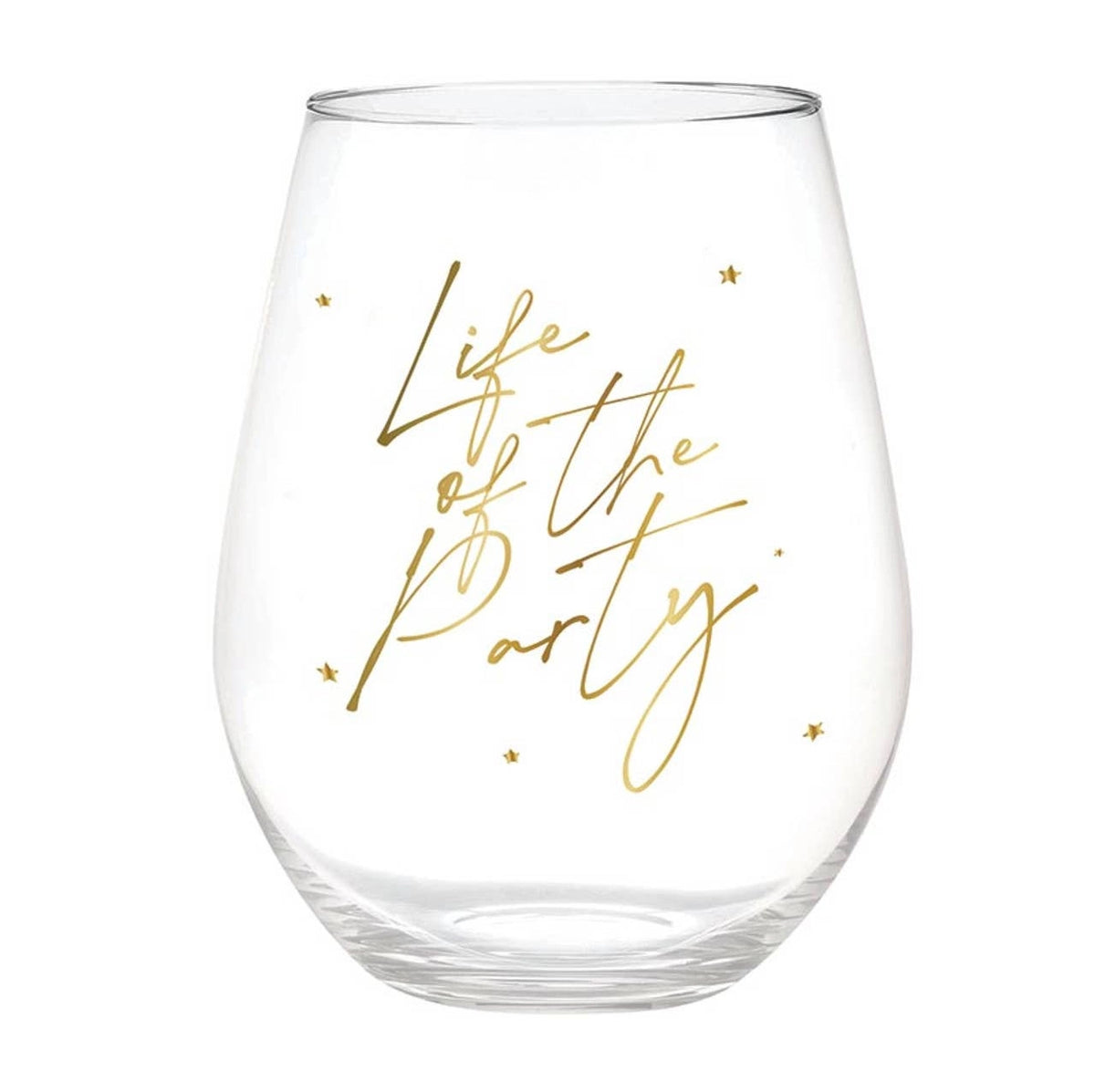 Jumbo Stemless Wine Glass - Life of the Party
