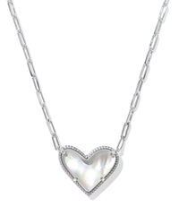 Ari Heart Statement Short Pendant Necklace