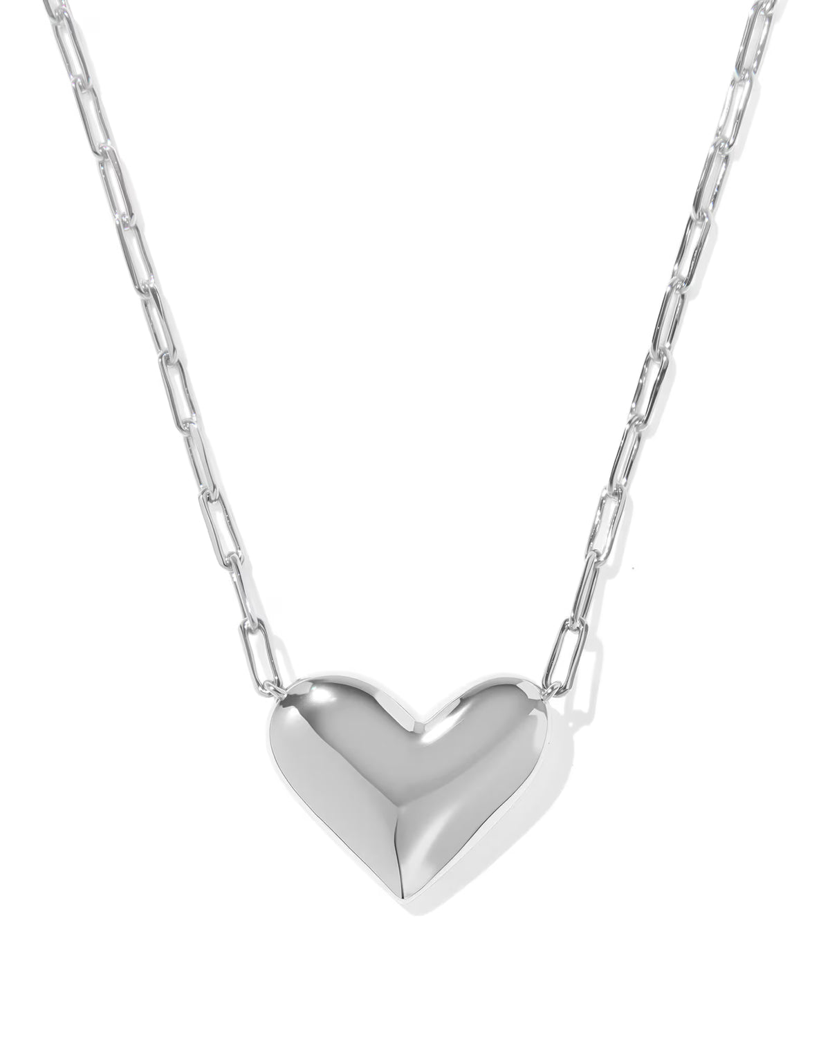 Ari Heart Statement Short Pendant Necklace