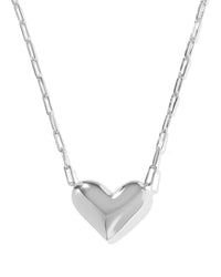 Ari Heart Statement Short Pendant Necklace