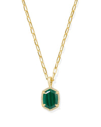 Daphne Gold Pave Pendant Necklace