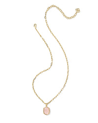 Daphne Pave Frame Pendant Necklace- Give Back Style
