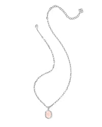 Daphne Pave Frame Pendant Necklace- Give Back Style