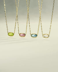 Elisa Luxe Gold Short Pendant Necklace
