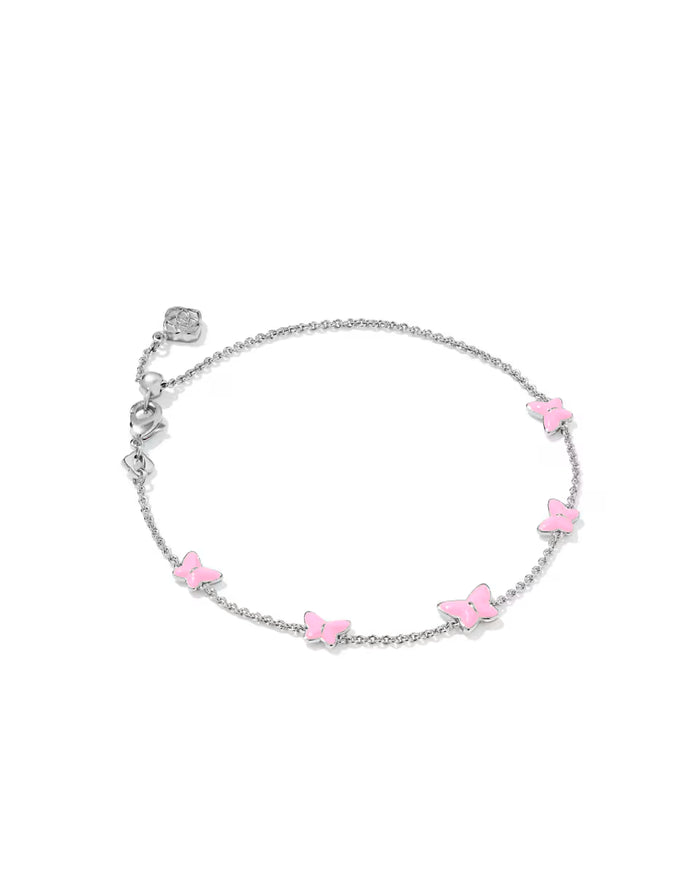 Lilla Butterfly Enamel Delicate Chain Bracelet- Give Back Style