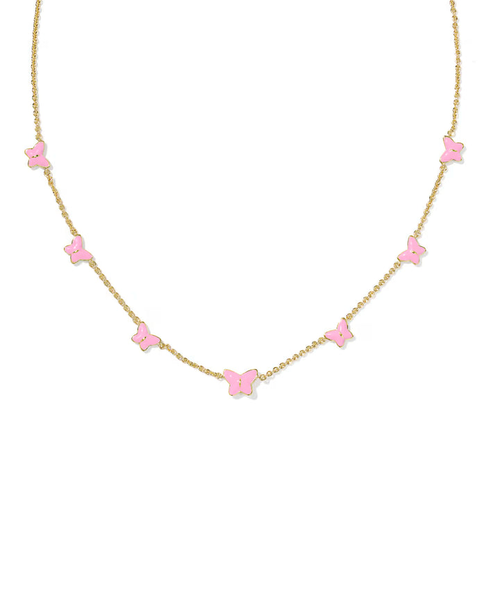 Lilla Butterfly Enamel Delicate Chain Bracelet- Give Back Style