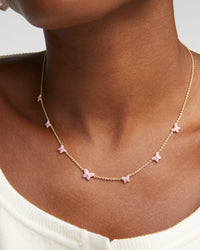 Lilla Butterfly Enamel Delicate Chain Bracelet- Give Back Style