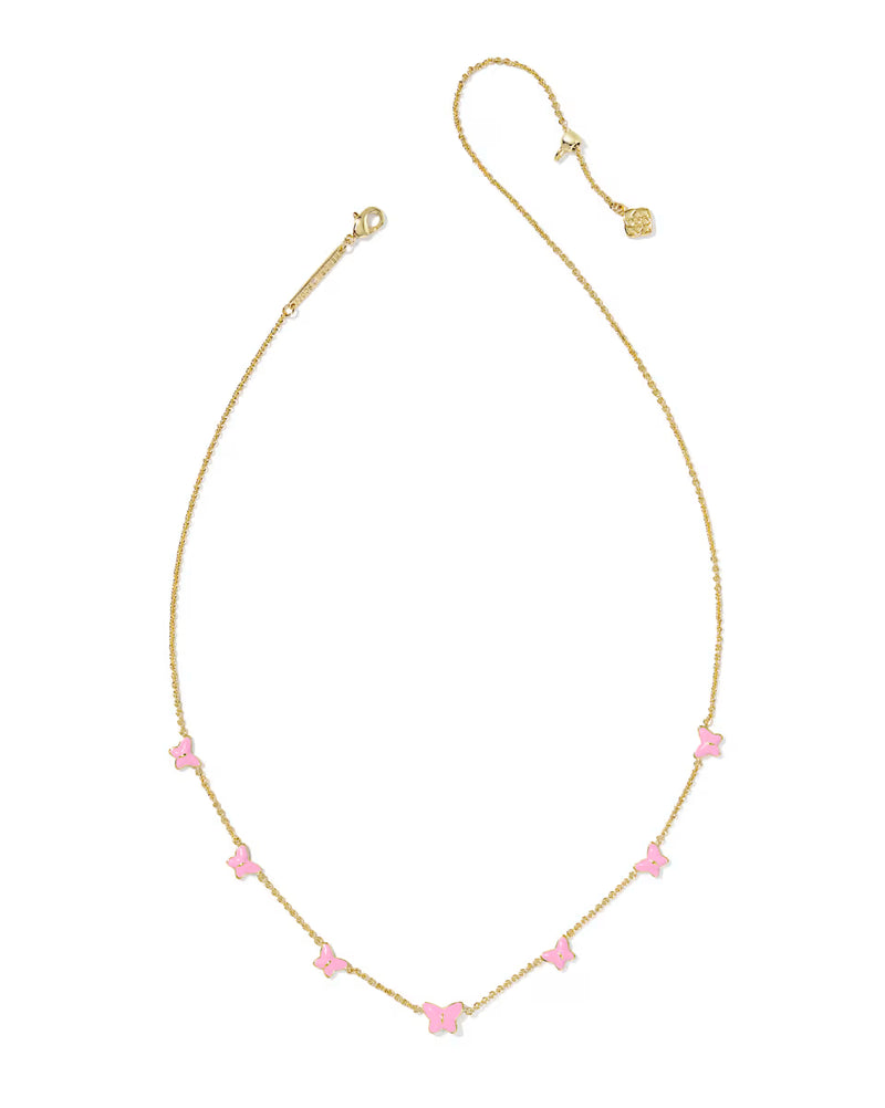 Lilla Butterfly Enamel Delicate Chain Bracelet- Give Back Style