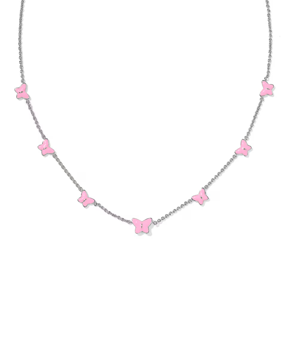 Lilla Butterfly Enamel Delicate Chain Bracelet- Give Back Style